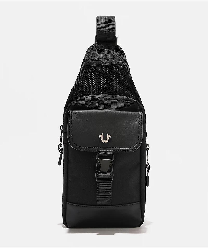 True Religion Ivan Black Sling Bag