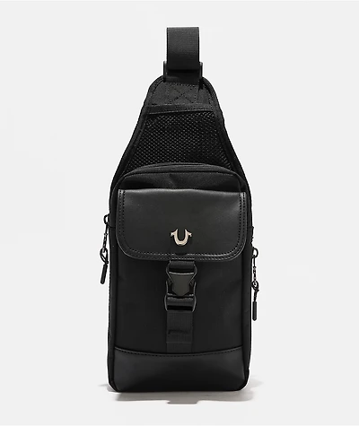 True Religion Ivan Black Sling Bag