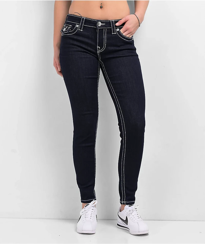 True Religion Jennie Big T Body Rinse Curvy Skinny Jeans