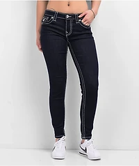 True Religion Jennie Big T Body Rinse Curvy Skinny Jeans