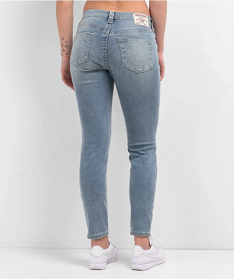 True Religion Jennie Peak Spot Mid Rise Curvy Skinny Jeans