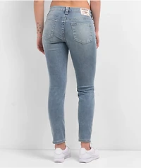 True Religion Jennie Peak Spot Mid Rise Curvy Skinny Jeans