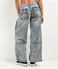 True Religion Jessie Super Baggy Seven Seas Cargo Jeans