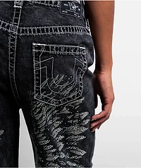 True Religion Jessie Wing Super Baggy Silver Sun Wash Jeans
