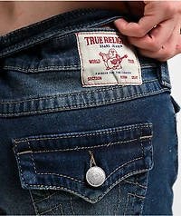 True Religion Joey Belted Big T La Serena Denim Shorts