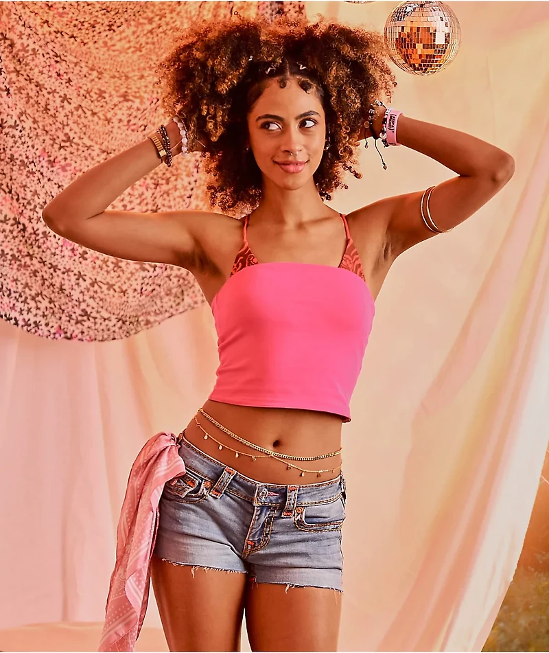 True Religion Joey Super T Flap Light Blue Wash Low Rise Shorts