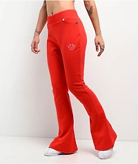 True Religion Joey Terry Scarlet Flare Sweatpants