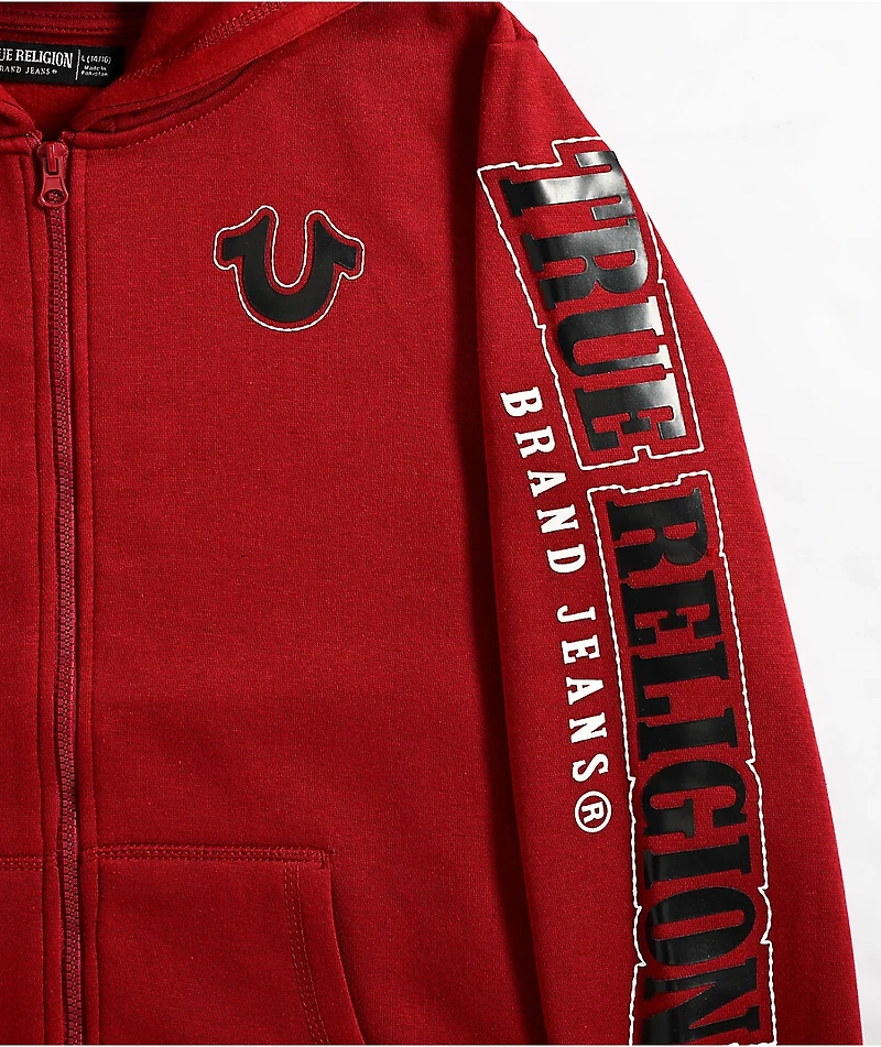 True Religion Kids Red Zip Hoodie