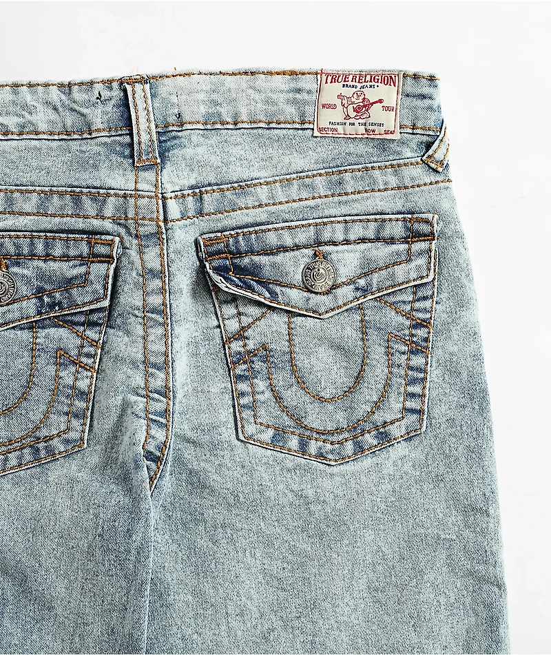 True Religion Kids Ricky Light Blue Relaxed Straight Leg Denim Jeans