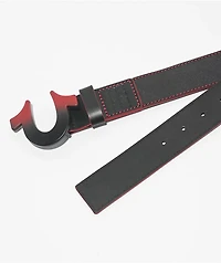 True Religion Lucky Break Black & Red Belt