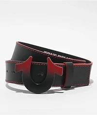 True Religion Lucky Break Black & Red Belt