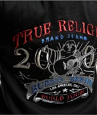True Religion Lurex World Tour Black Zip Hoodie