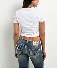 True Religion Money White Crop T-Shirt