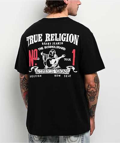 True Religion No.1 Black T-Shirt