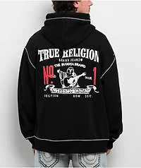 True Religion No.1 Black Zip Hoodie