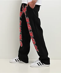 True Religion Old English Patch Black Sweatpants