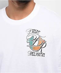 True Religion Ombre White T-Shirt