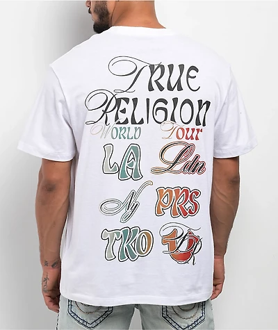 True Religion Ombre White T-Shirt