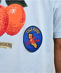 True Religion Orchard Stamps Baby Blue Heavyweight T-Shirt