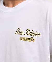 True Religion Orchard Stamps White Heavyweight T-Shirt