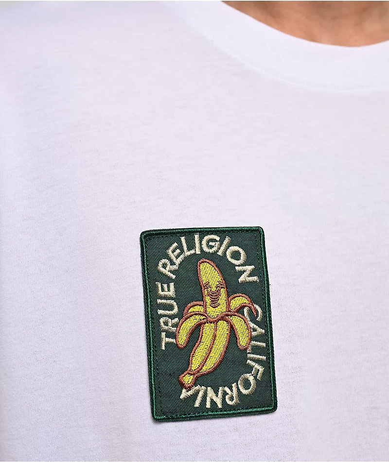 True Religion Orchard Stamps White Heavyweight T-Shirt