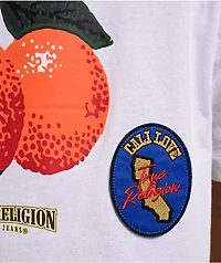 True Religion Orchard Stamps White Heavyweight T-Shirt