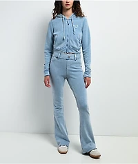 True Religion Raw Edge Big T Pacific Wash Flare Sweatpants