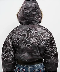 True Religion Relaxed Camo Crop Jacket