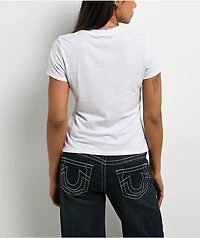 True Religion Rhinestone Buddha Red, White & Blue T-Shirt