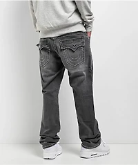 True Religion Ricky Big T Flap Grail Grey Wash Straight Leg Jeans