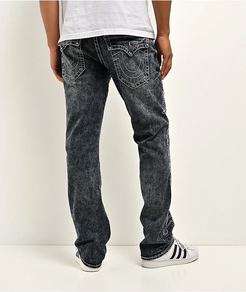 True Religion Ricky Big T Flap Jaded Blue Wash Straight Leg Jeans