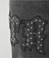 True Religion Ricky Flap Driftwood Dark Grey Wash Straight Leg Jeans