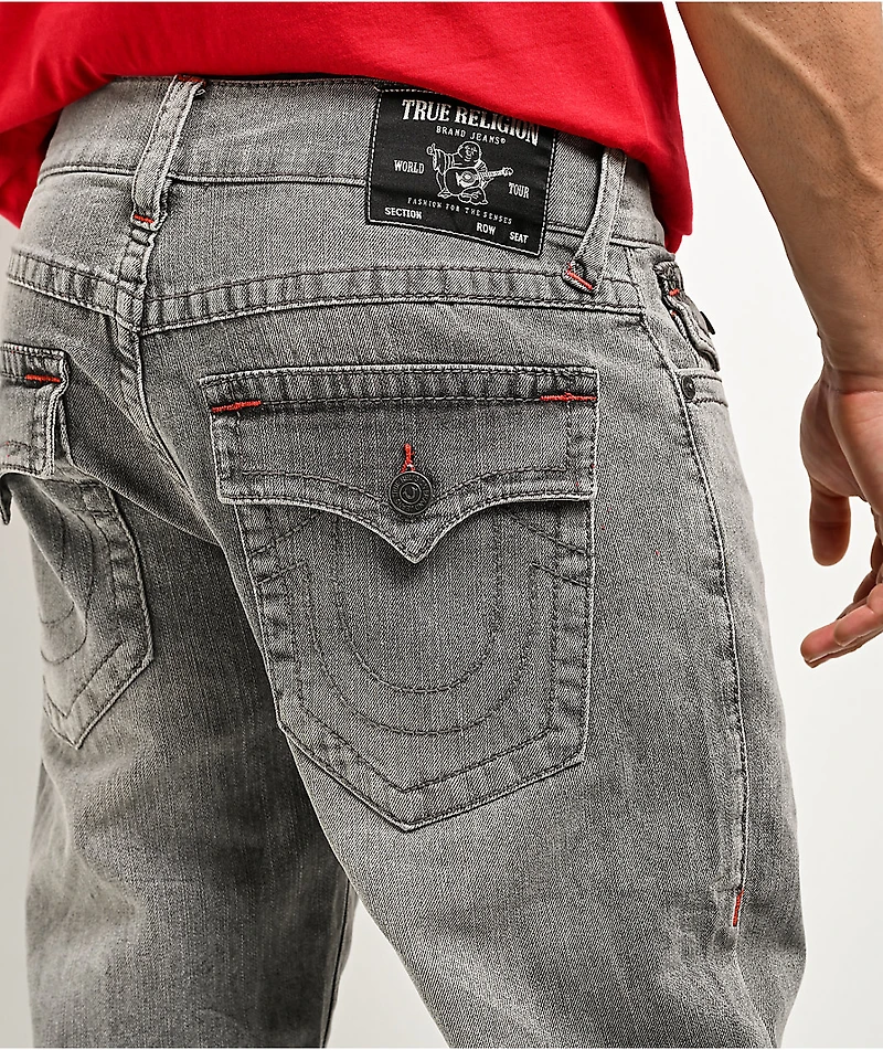 True Religion Ricky Straight Gallatin Grey Jeans