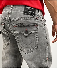 True Religion Ricky Straight Gallatin Grey Jeans