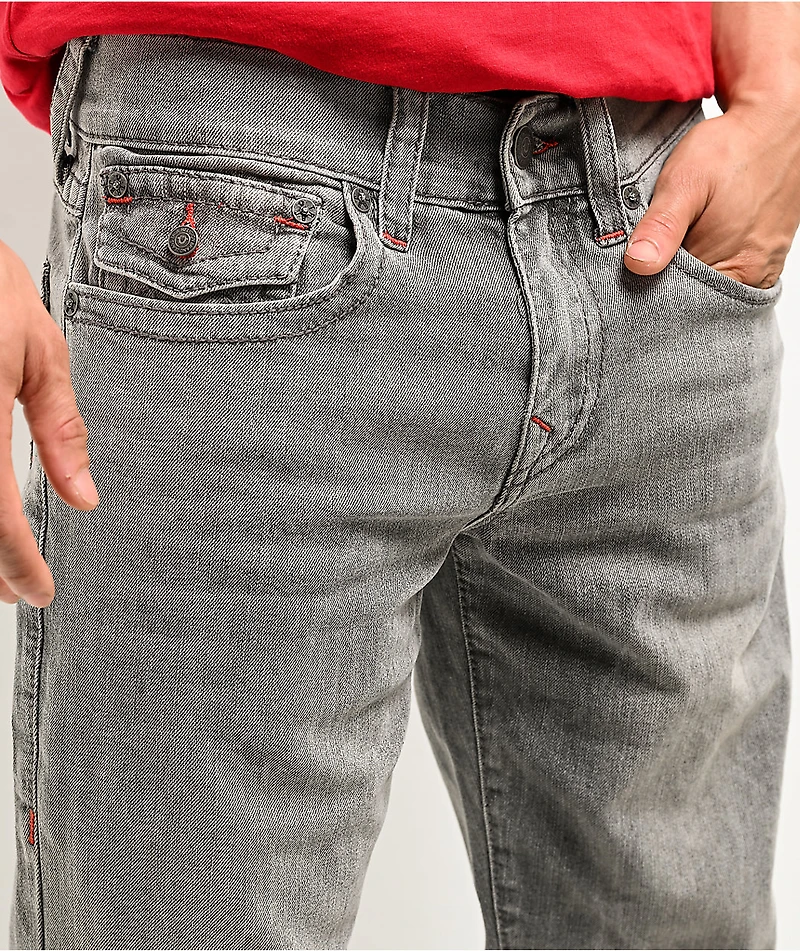 True Religion Ricky Straight Gallatin Grey Jeans