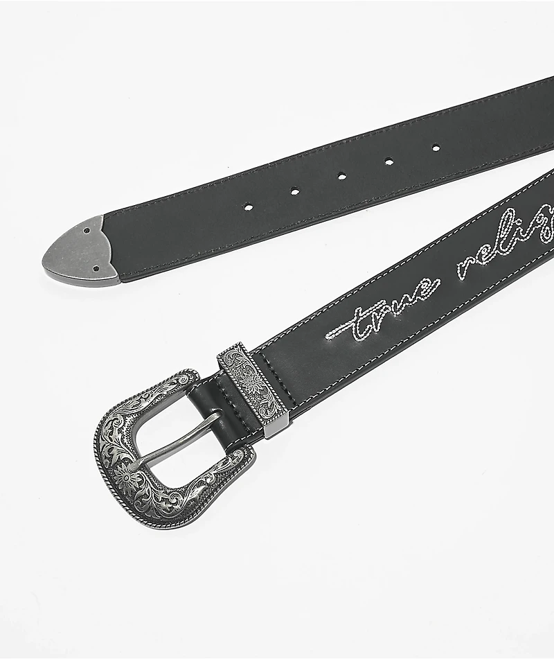 True Religion Ride On Black Belt