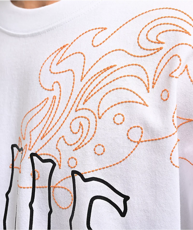 True Religion Rodeo Logo White Oversized T-Shirt