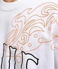 True Religion Rodeo Logo White Oversized T-Shirt