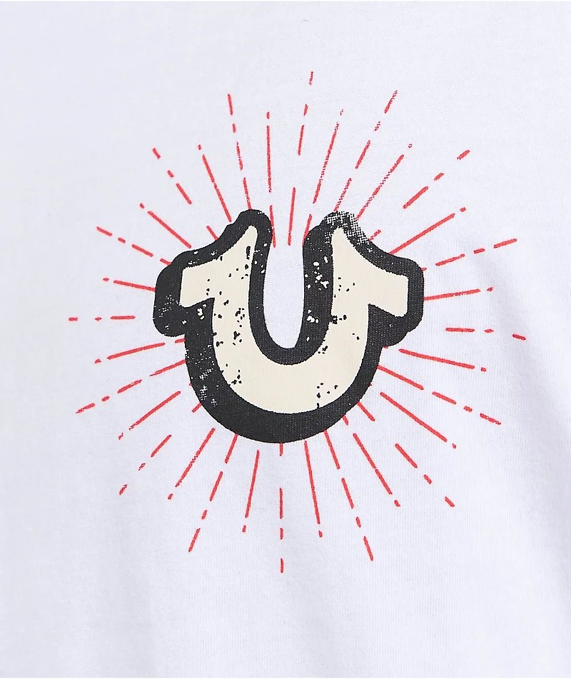 True Religion Sinning Crest White T-Shirt