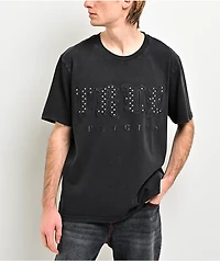True Religion Studded Logo Black Wash T-Shirt
