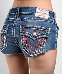 True Religion Super T Flap Wave Lily Spicy Shorts