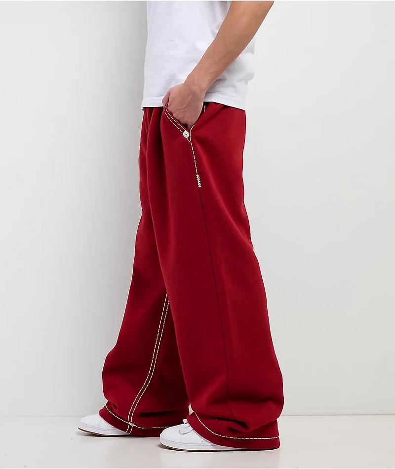 True Religion Super T Red Sweatpants