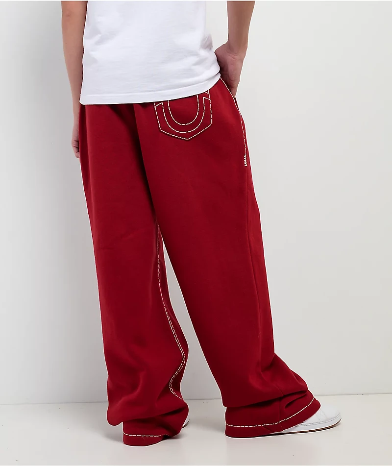 True Religion Super T Red Sweatpants