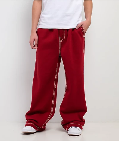 True Religion Super T Red Sweatpants