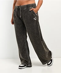 True Religion Super T Rust Brown Wash Sweatpants