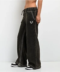 True Religion Super T Rust Brown Wash Sweatpants