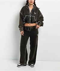 True Religion Super T Rust Brown Wash Sweatpants