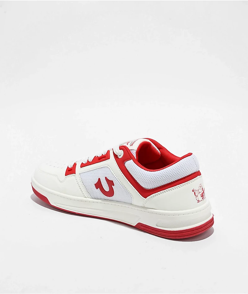 True Religion Trey White & Red Shoes