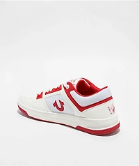 True Religion Trey White & Red Shoes