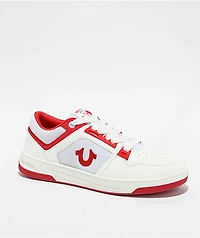True Religion Trey White & Red Shoes